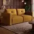 Wilfie 3-Seater Sofa - Mustard, Chenille