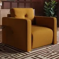 Wilfie Armchair - Mustard, Chenille