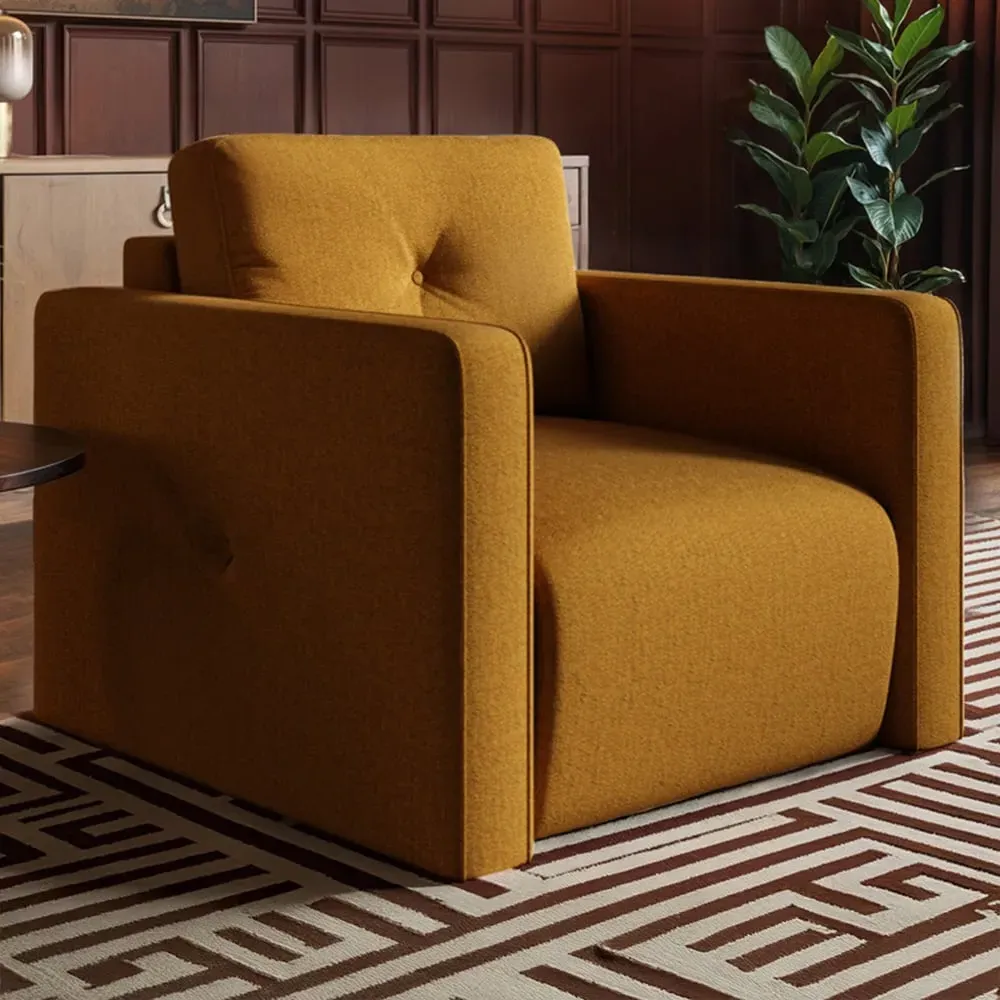 Wilfie Armchair - Mustard, Chenille image