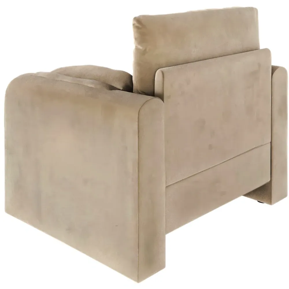 Wren Accent Chair - Gold, Velvet