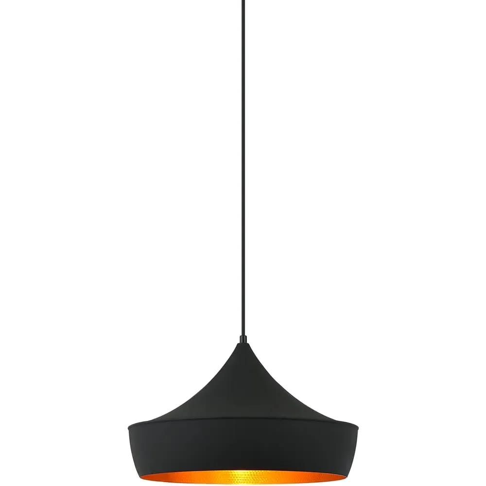 Draven E27 Pendant Light - Black