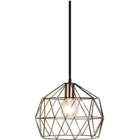 Garnet Geometric Pendant Light - Antique Brass