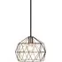 Garnet Geometric Pendant Light - Antique Brass
