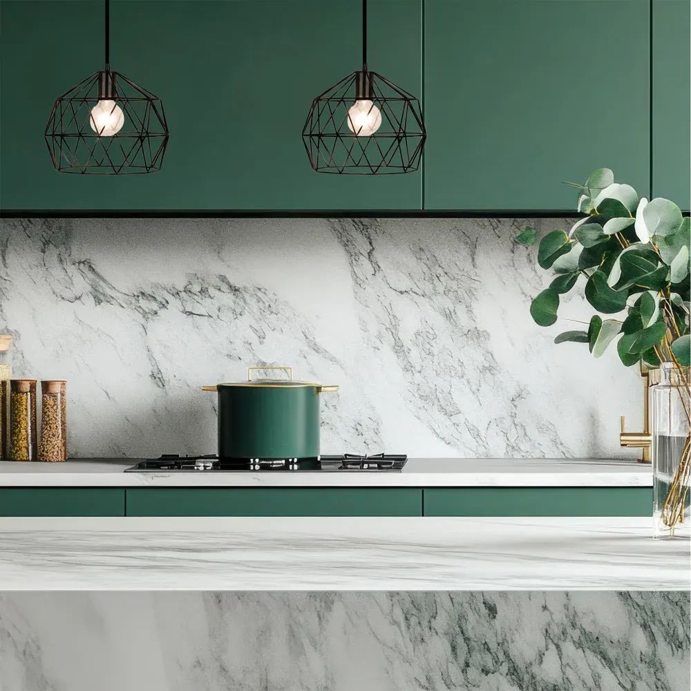 Garnet Geometric Pendant Light - Black