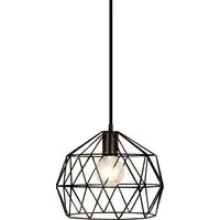 Garnet Geometric Pendant Light - Black
