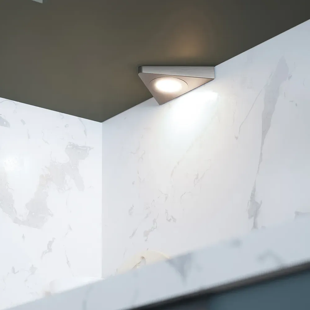 Oberon Tri Light Cool White 3 Underside Cabinet Light Kit - Silver