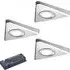 Oberon Tri Light Warm White 3 Underside Cabinet Light Kit - Silver