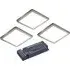 Theron TriGlow Square Cabinet Light Kit - Silver, Aluminium