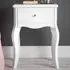 CARME Home Side Table with Drawer - White