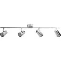 Flora 4 Light IP44 Flush Ceiling Bar - Chrome