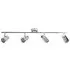 Flora 4 Light IP44 Flush Ceiling Bar - Chrome