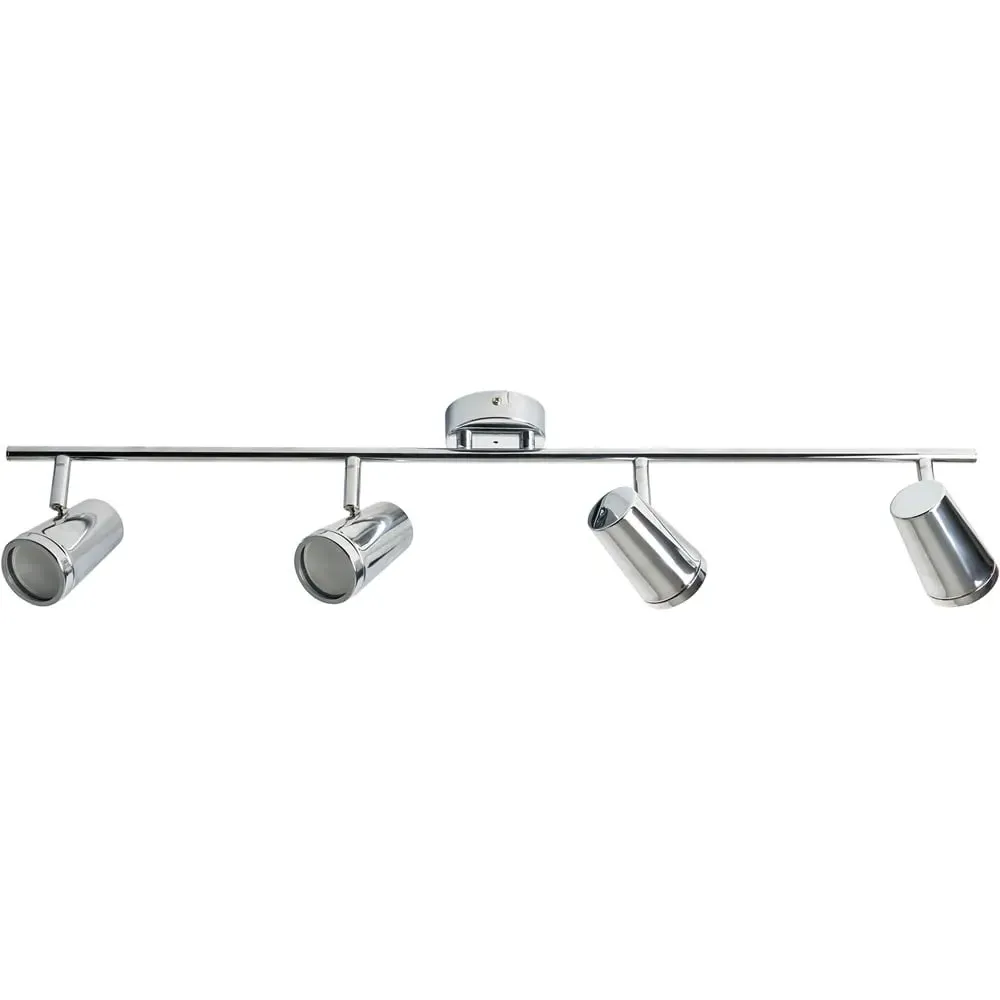 Flora 4 Light IP44 Flush Ceiling Bar - Chrome