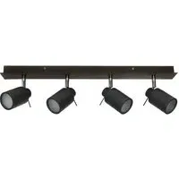 Ramona 4 Spot IP44 Light Bar - Black