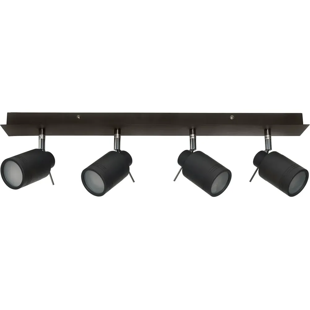 Ramona 4 Spot IP44 Light Bar - Black image