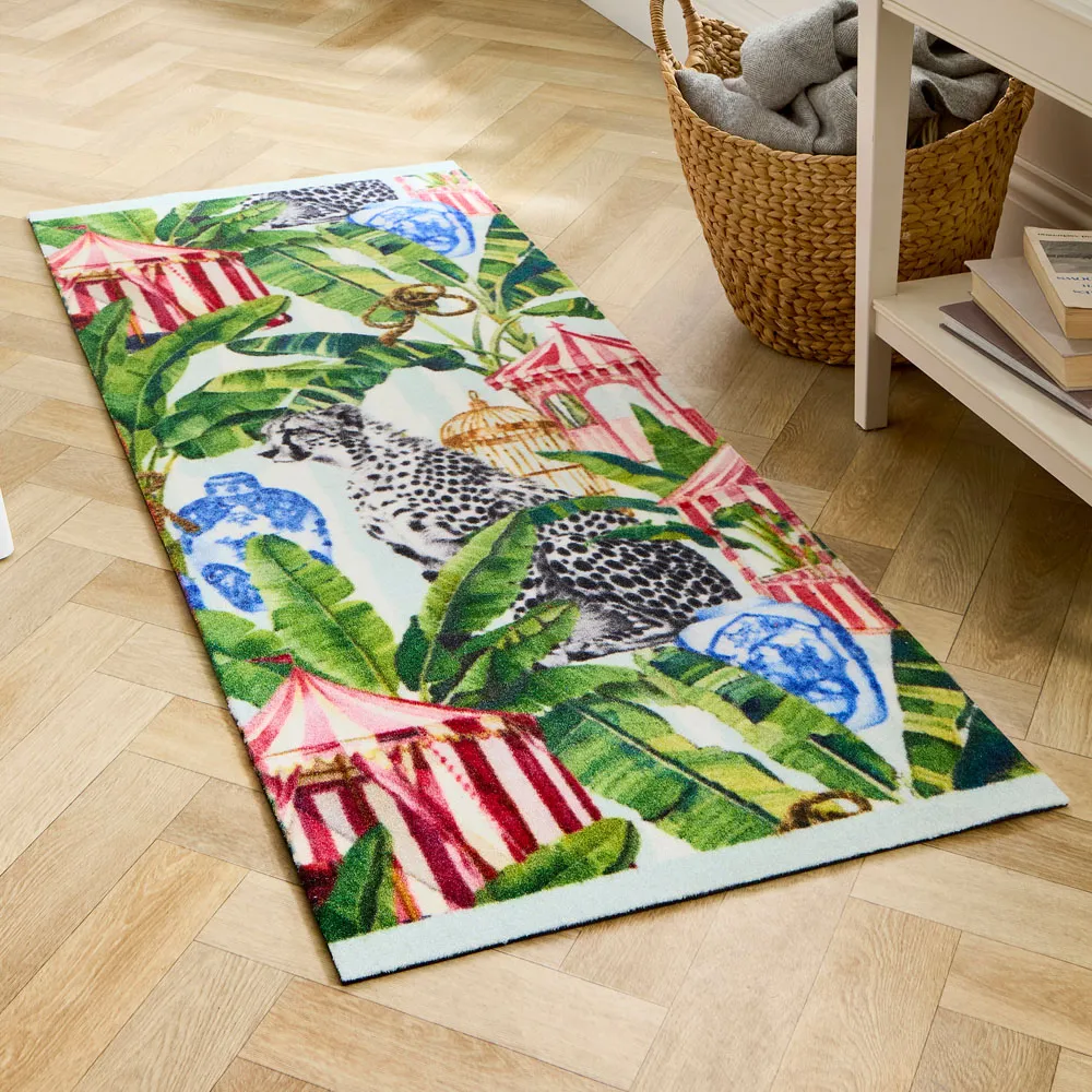 Lux Leopard Runner Rug - Multi