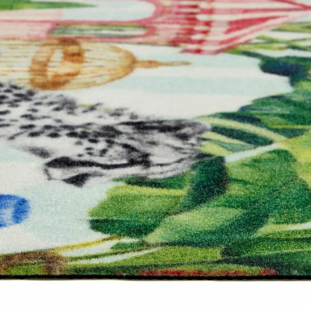 Lux Leopard Runner Rug - Multi