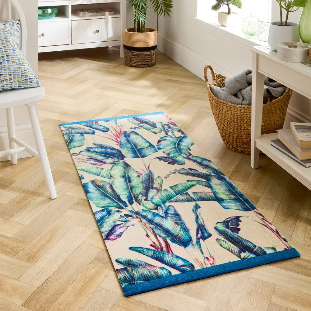 Pastel Palms Runner Rug - Multi