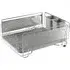 Swan Chrome Dish Rack with Utensil Holders - Silver