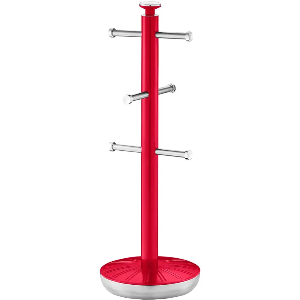 Swan Towel Pole and Mug Set - Red