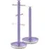 Swan Towel Pole and Mug Tree Set - Purple