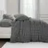 Alpine Double Duvet Set - Charcoal, Faux Fur