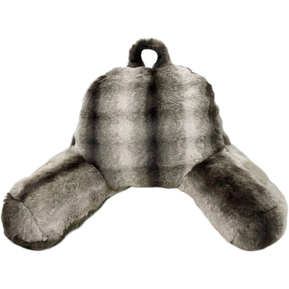 Alpine Husky Back Pillow - Beige, Faux Fur image