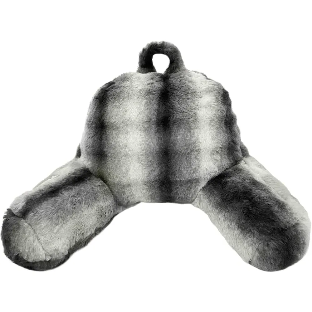 Alpine Husky Back Pillow - Grey, Faux Fur image