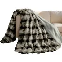 Alpine Husky Throw 150x200cm - Beige, Faux Fur