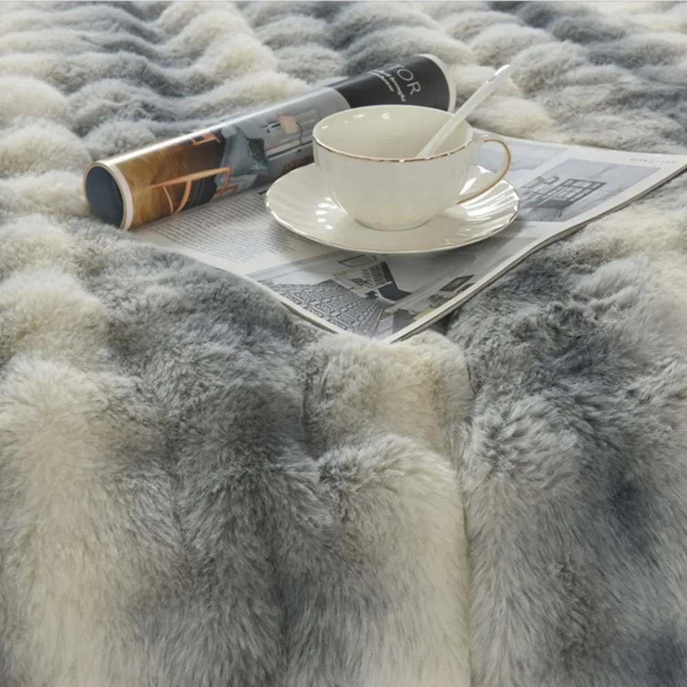 Double Alpine Husky Duvet Set - Grey, Faux Fur
