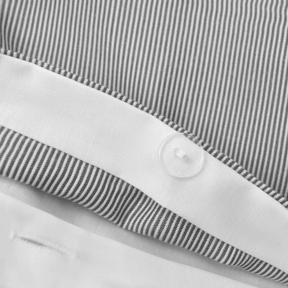 Lincoln Double Striped Duvet Set - Black