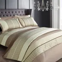 Pandora King Size Bedspread Set - Latte