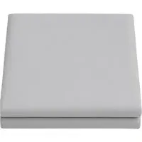 Percale Double Flat Sheet - Grey, Cotton