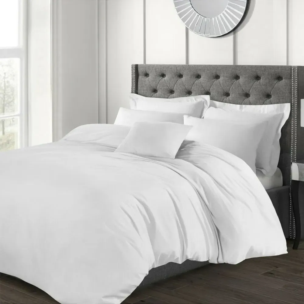 Percale Housewife Pillowcase 2 Pack - White, Cotton