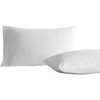Percale Housewife Pillowcase 2 Pack - White, Cotton