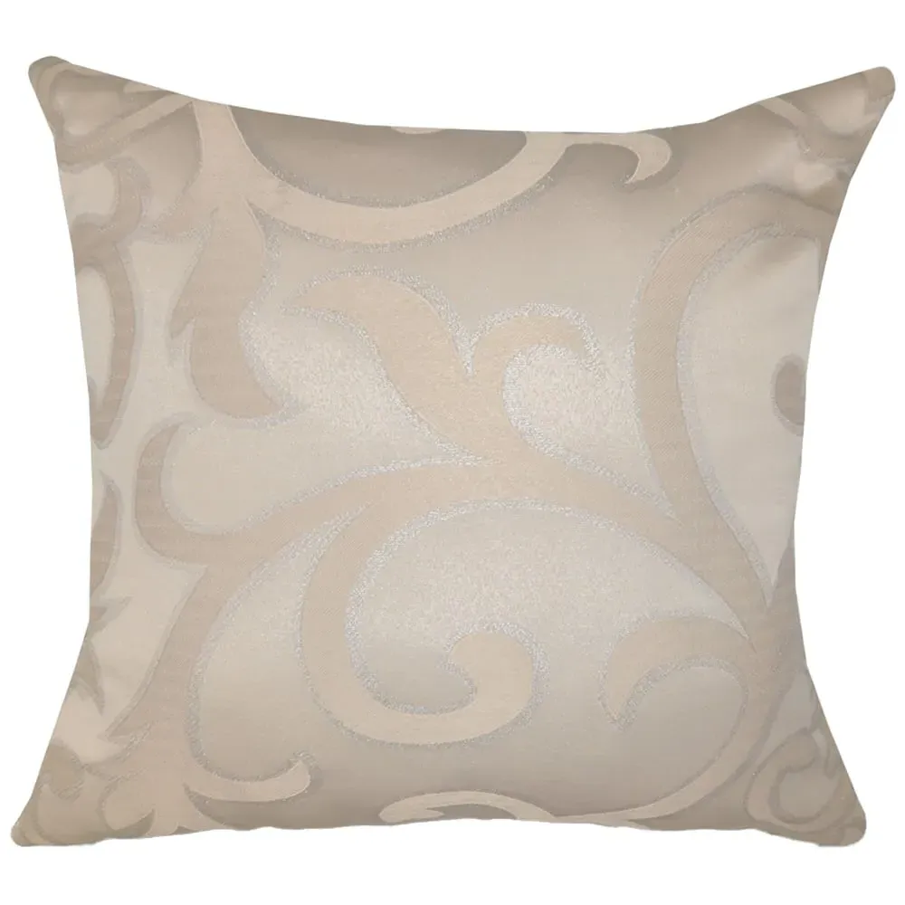Renoir Filled Cushions 2 Pack - Cream, Jacquard image
