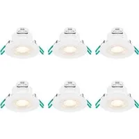 SylSpot 6 Pack Recessed LED Spotlight - Warm White, 4.8W