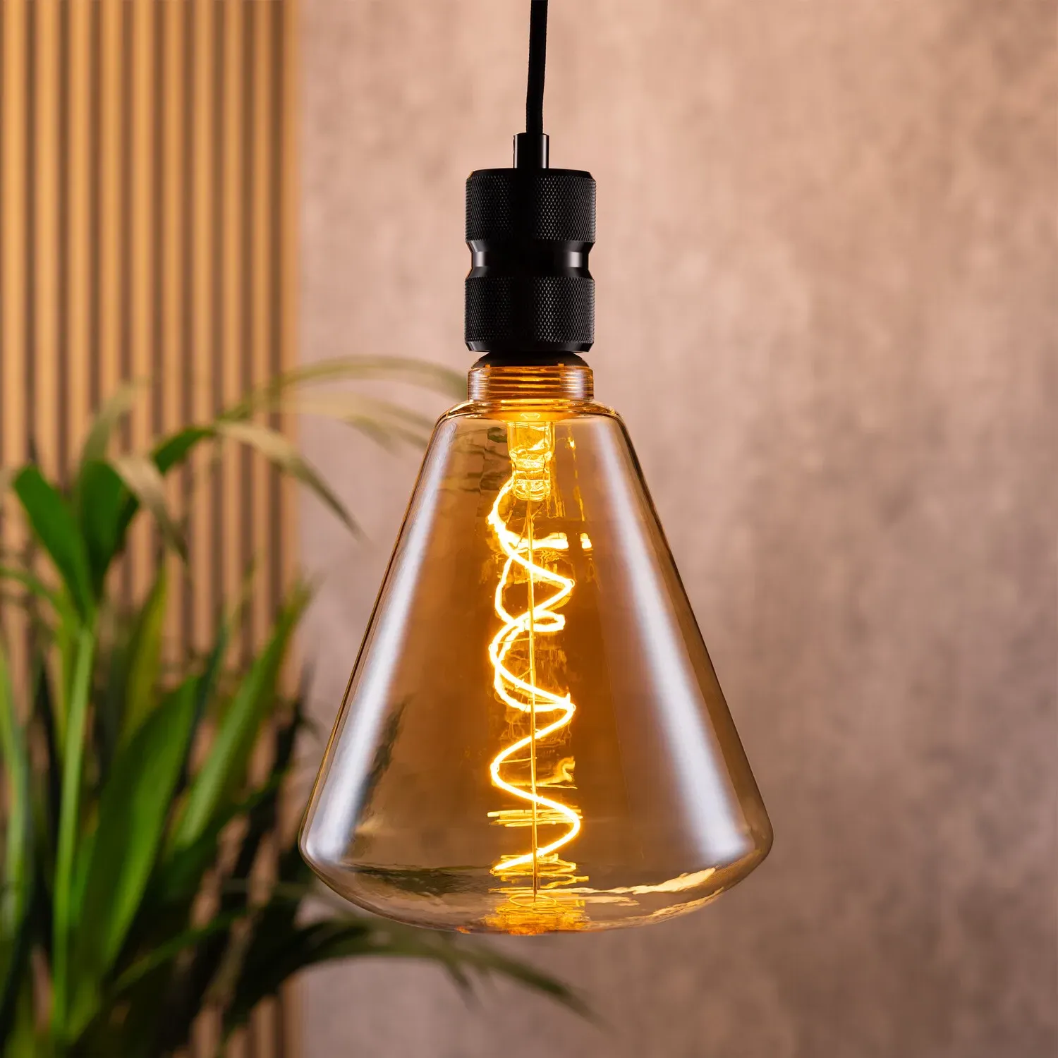 4W Filament S174 265L E27 Bulb - Warm White, Amber Glass