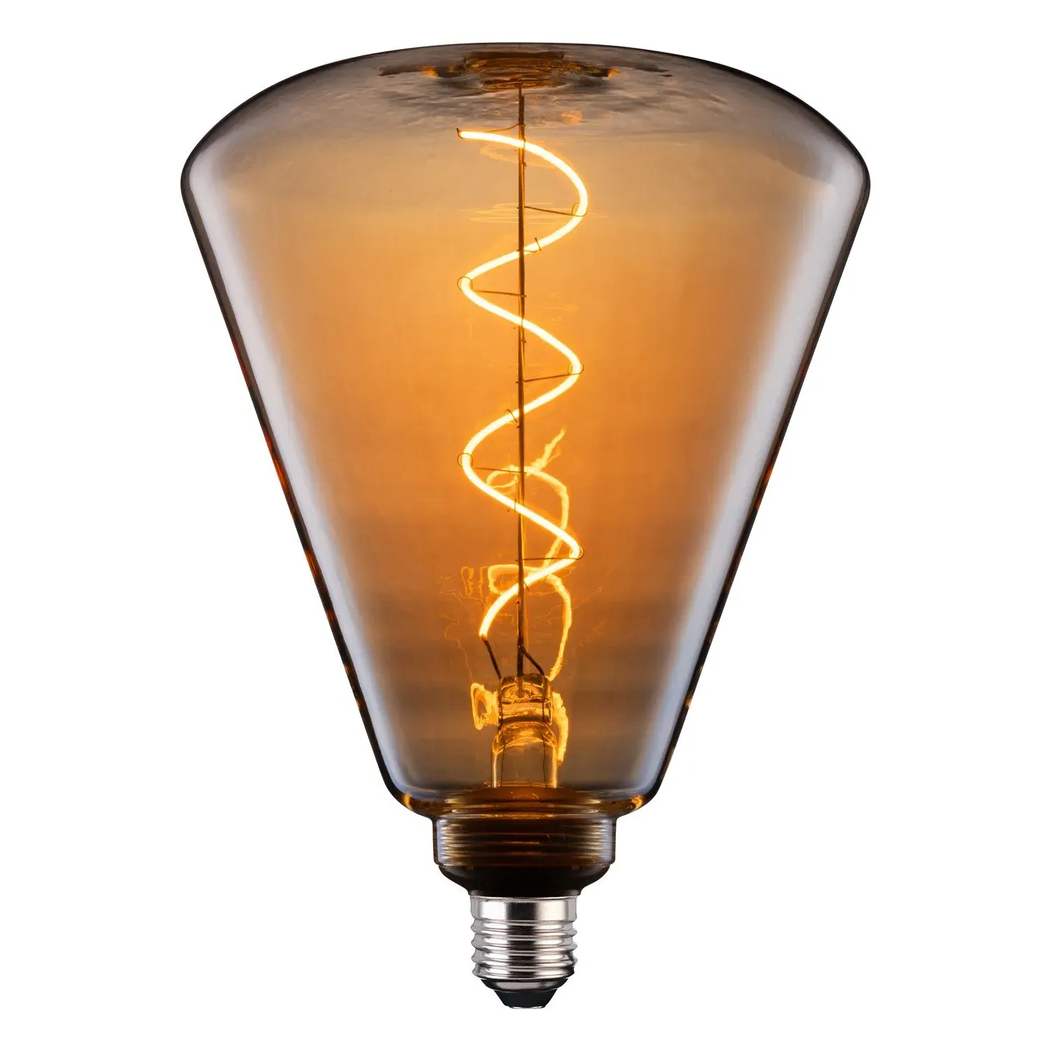 4W Filament S174 265L E27 Bulb - Warm White, Amber Glass image