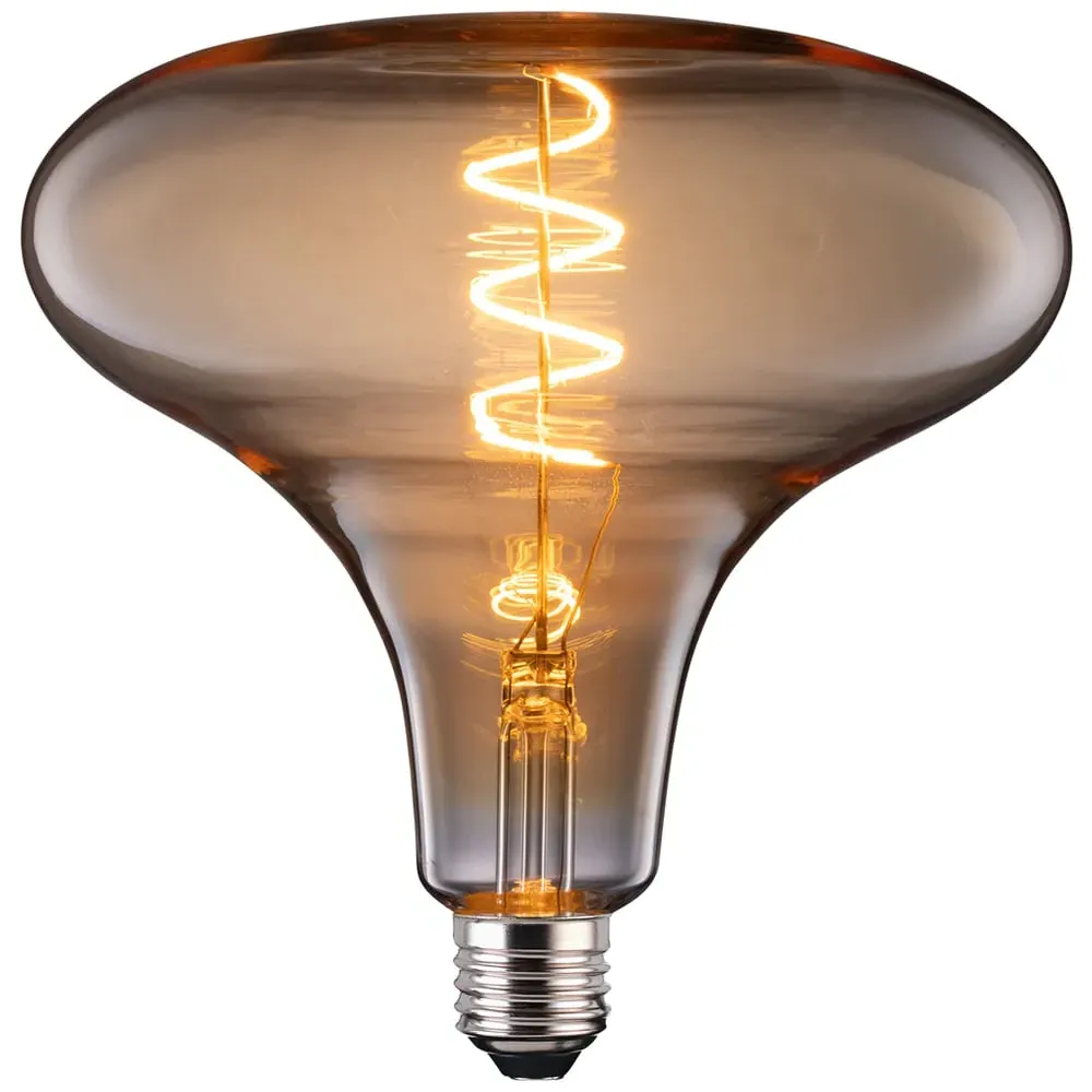 Amber E27 Twist Short Horn Bulb - Yellow