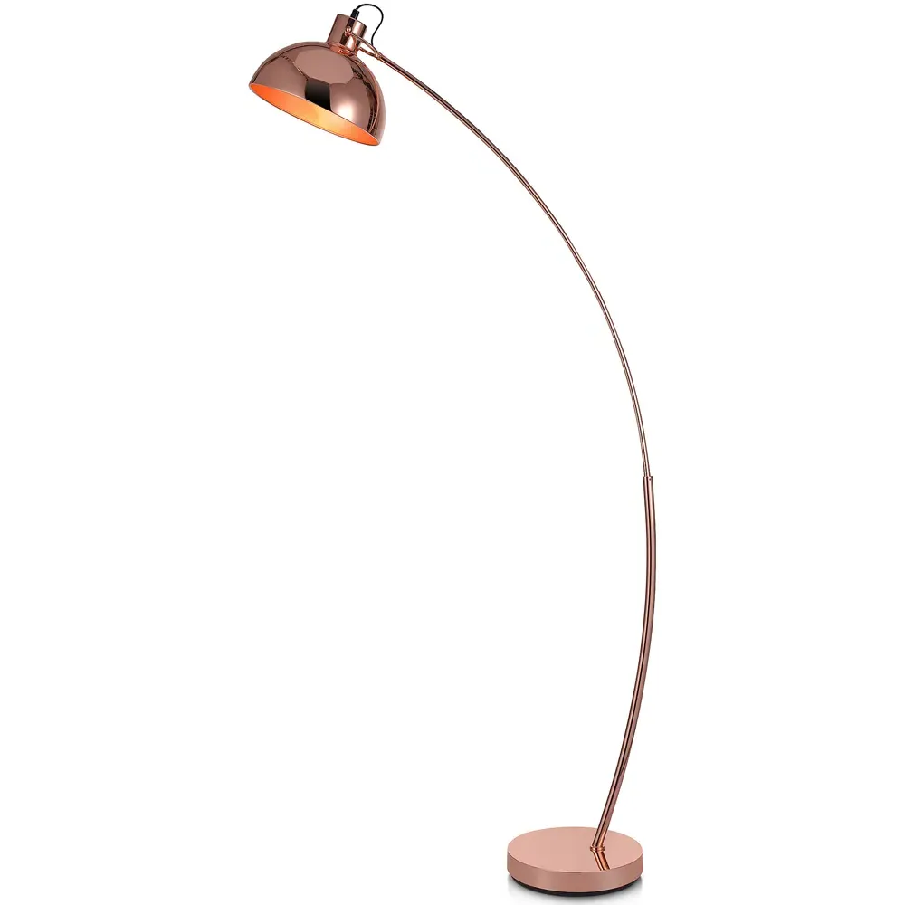 Arco Arched Floor Lamp - Red, Rose Gold image