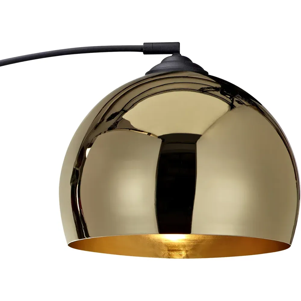 Arquer Arc Floor Lamp - Black, Marble