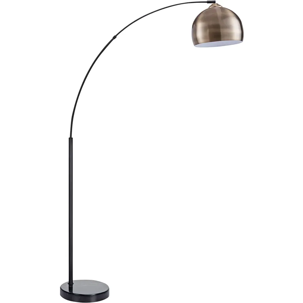 Arquer Arc Floor Lamp - Black, Marble image