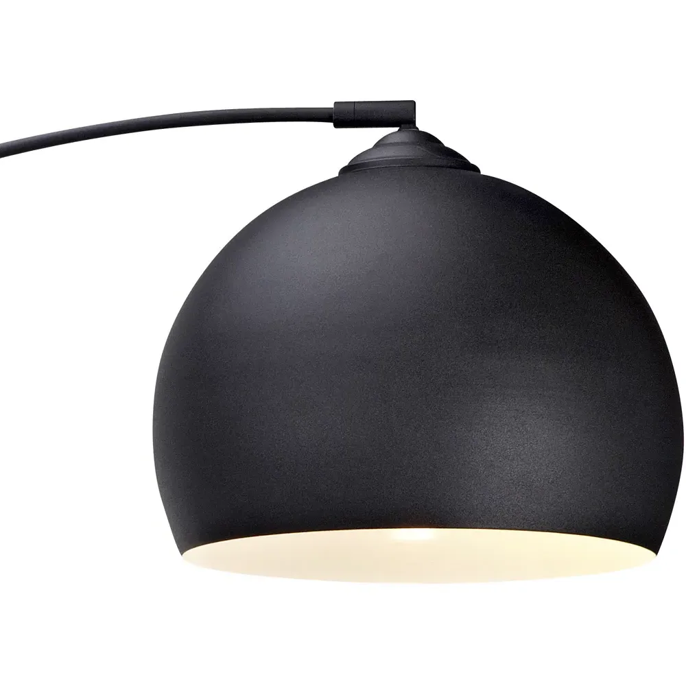 Arquer Arc Floor Lamp - Black, Marble