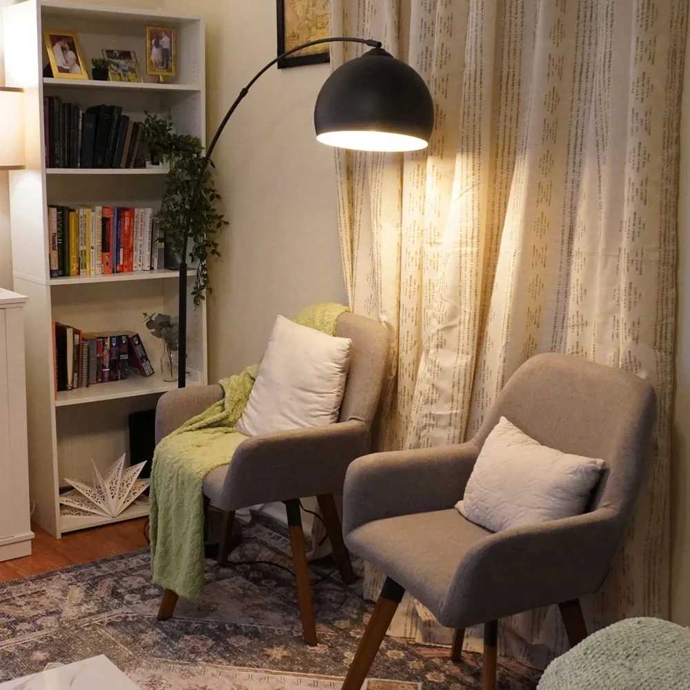 Arquer Arc Floor Lamp - Black, Marble