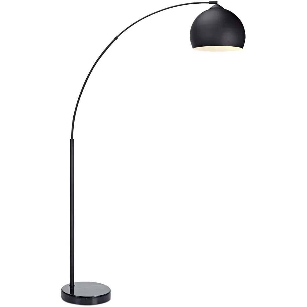Arquer Arc Floor Lamp - Black, Marble