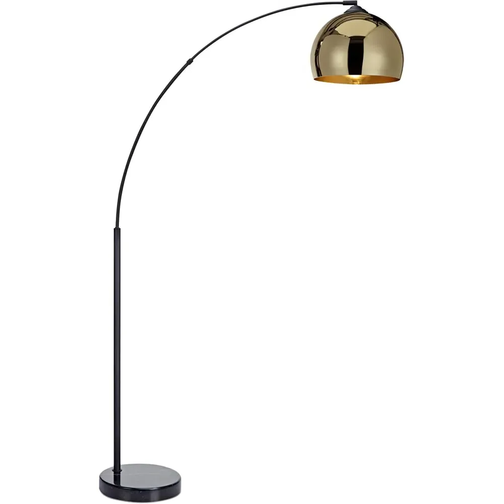 Arquer Arc Floor Lamp - Black, Marble image