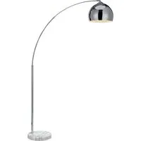 Arquer Arc Floor Lamp - Chrome, Marble
