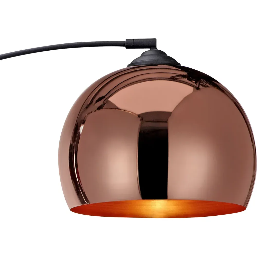 Arquer Arc Floor Lamp - Rose Gold, Marble