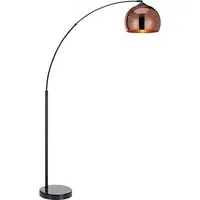 Arquer Arc Floor Lamp - Rose Gold, Marble
