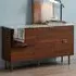 Ashton Single Door 4 Drawer Sideboard - Walnut